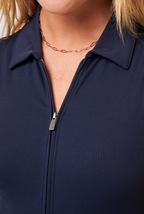 TravisMathew Midline Moveknit Sleeveless Polo - Navy Blazer
