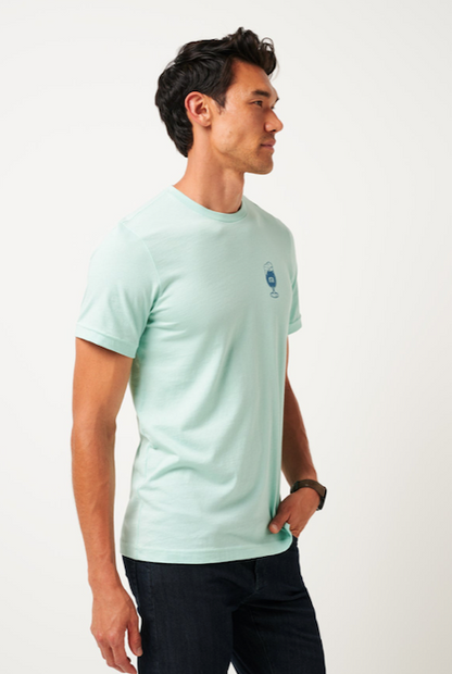 TravisMathew Bar Break T-Shirt - Eggshell Blue