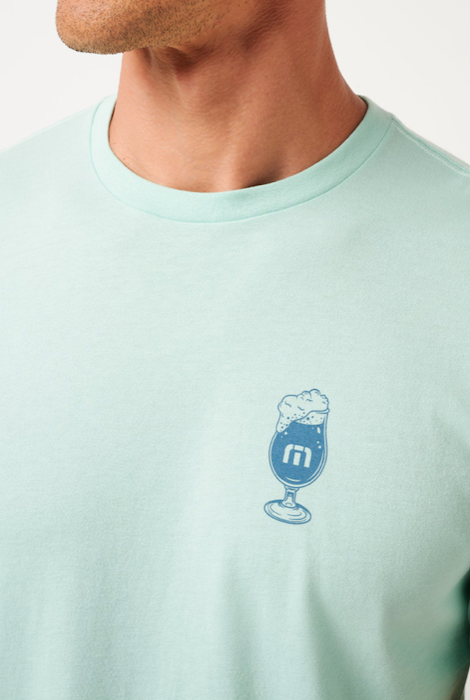 TravisMathew Bar Break T-Shirt - Eggshell Blue