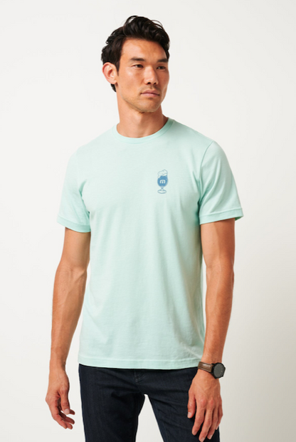TravisMathew Bar Break T-Shirt - Eggshell Blue