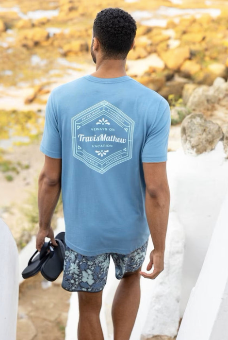 TravisMathew Maximum Stay T-Shirt - Captains Blue