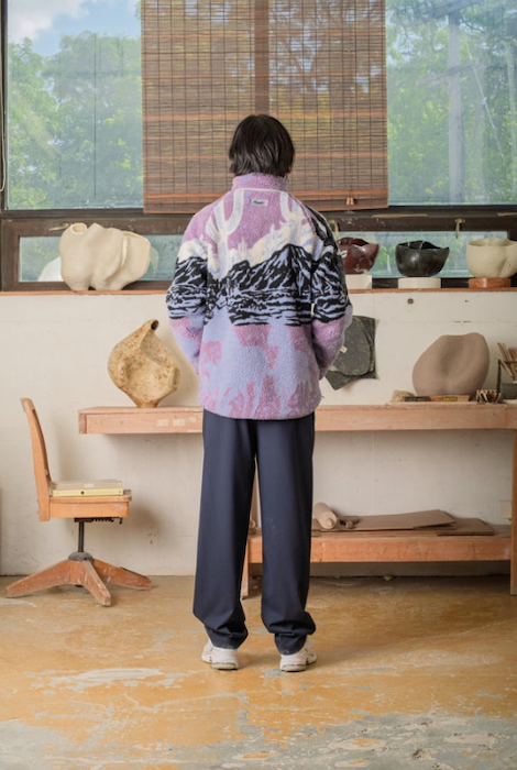 Kuwalla Tee Printed Sherpa Fleece - Sunset Stallion