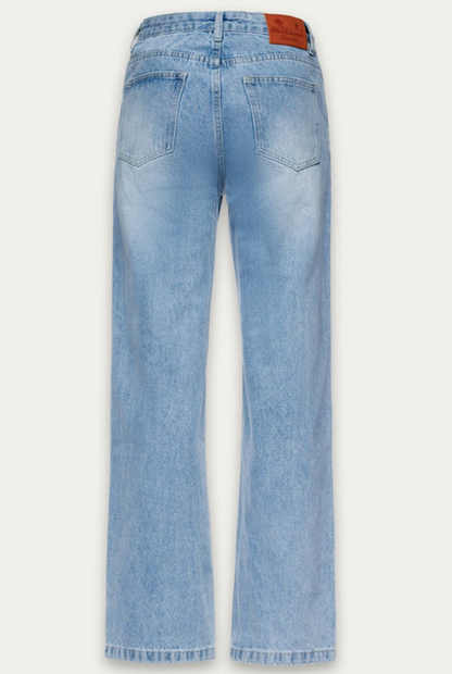 Kuwalla Tee Blair Mid-Rise Classic Jeans - Mid Blue