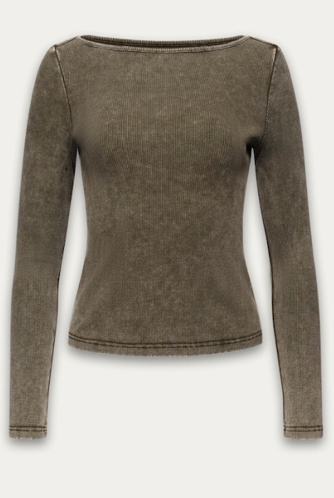 Kuwalla Tee Harriet Boatneck Longsleeve - Washed Army