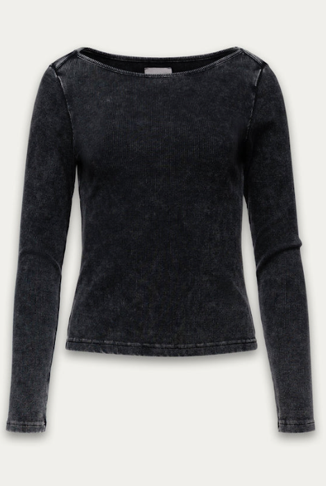 Kuwalla Tee Harriet Boatneck Longsleeve - Vintage Black