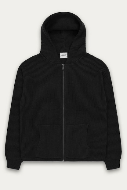 Kuwalla Tee Knitted Zip Hoodie - Black