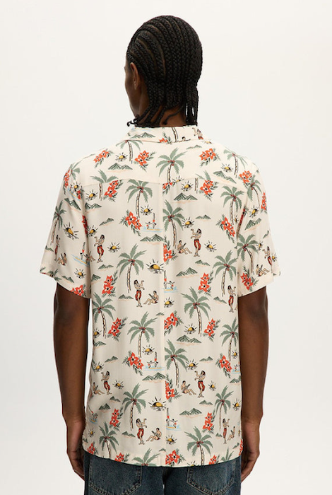 Kuwalla-Tee Boxy Beach Shirt - Hawaii Aop