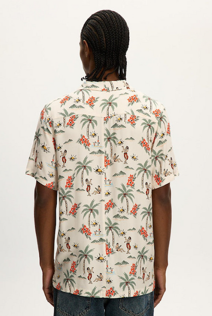 Kuwalla-Tee Boxy Beach Shirt - Hawaii Aop