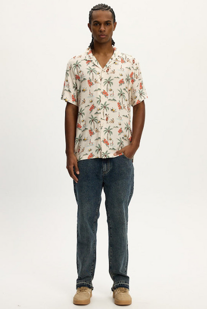 Kuwalla-Tee Boxy Beach Shirt - Hawaii Aop