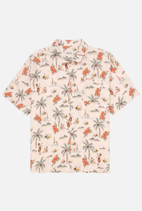 Kuwalla-Tee Boxy Beach Shirt - Hawaii Aop