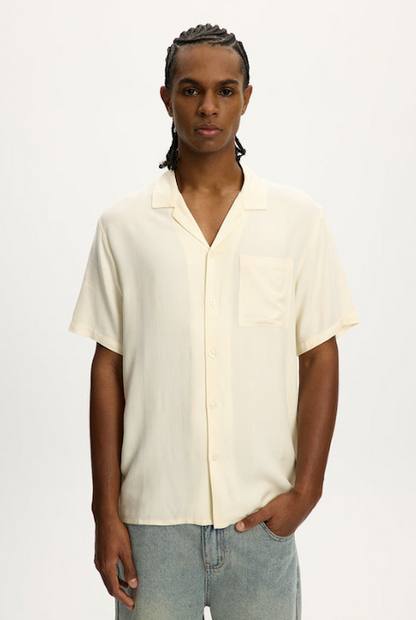 Kuwalla-Tee Essential Beach Shirt - Flat White