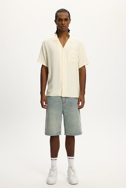 Kuwalla-Tee Essential Beach Shirt - Flat White