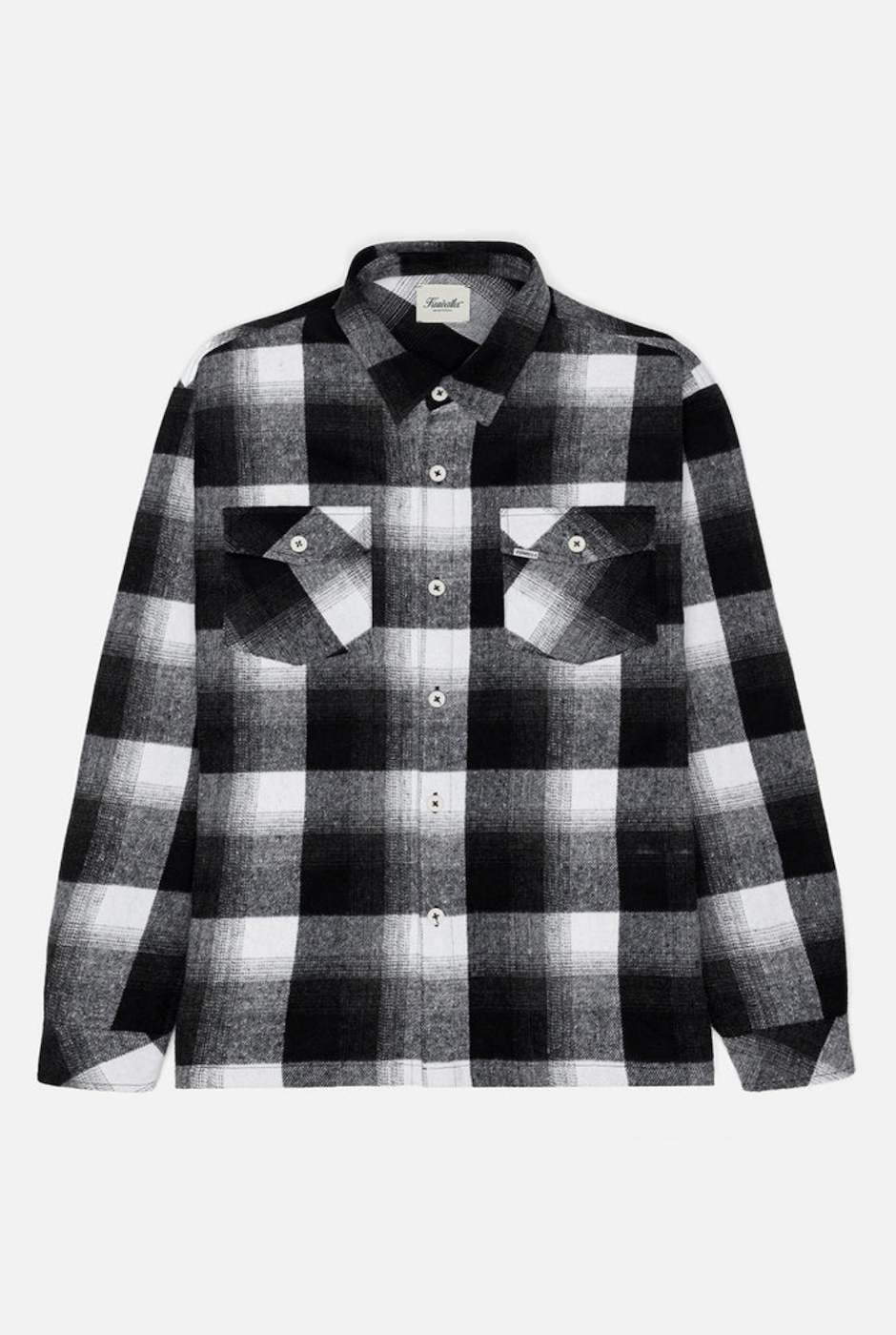 KUWALLA TEE FLANNEL OVERSHIRT BLACK