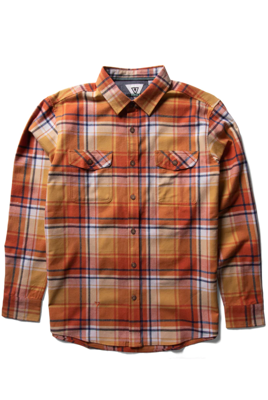 Vissla Central Coast Flannel Golden Coral