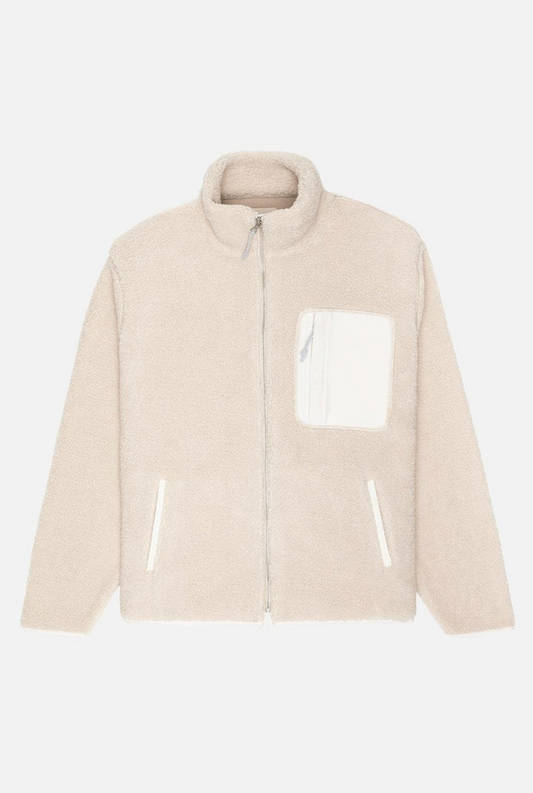 Kuwalla Tee Bonded Sherpa Fleece Jacket - Cream