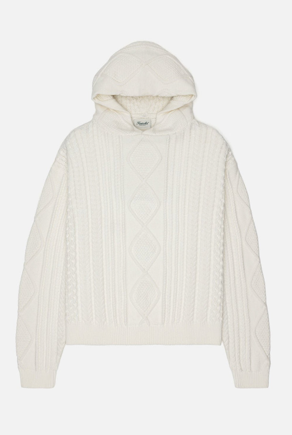 Kuwalla Tee Cable Hood Sweater - Cream