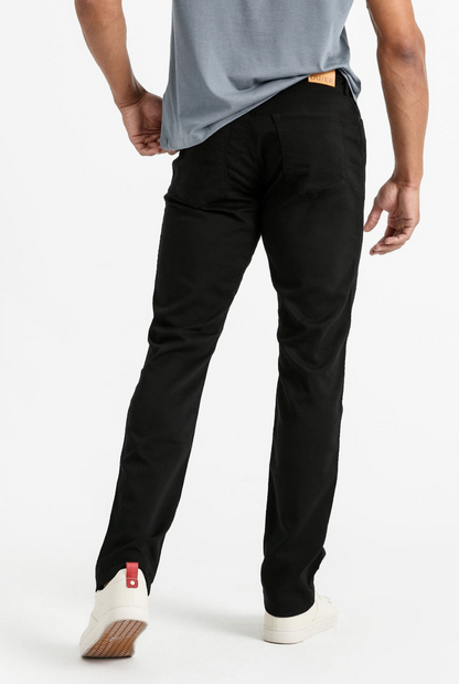 DUER NO SWEAT RELAXED TAPER PANT BLACK