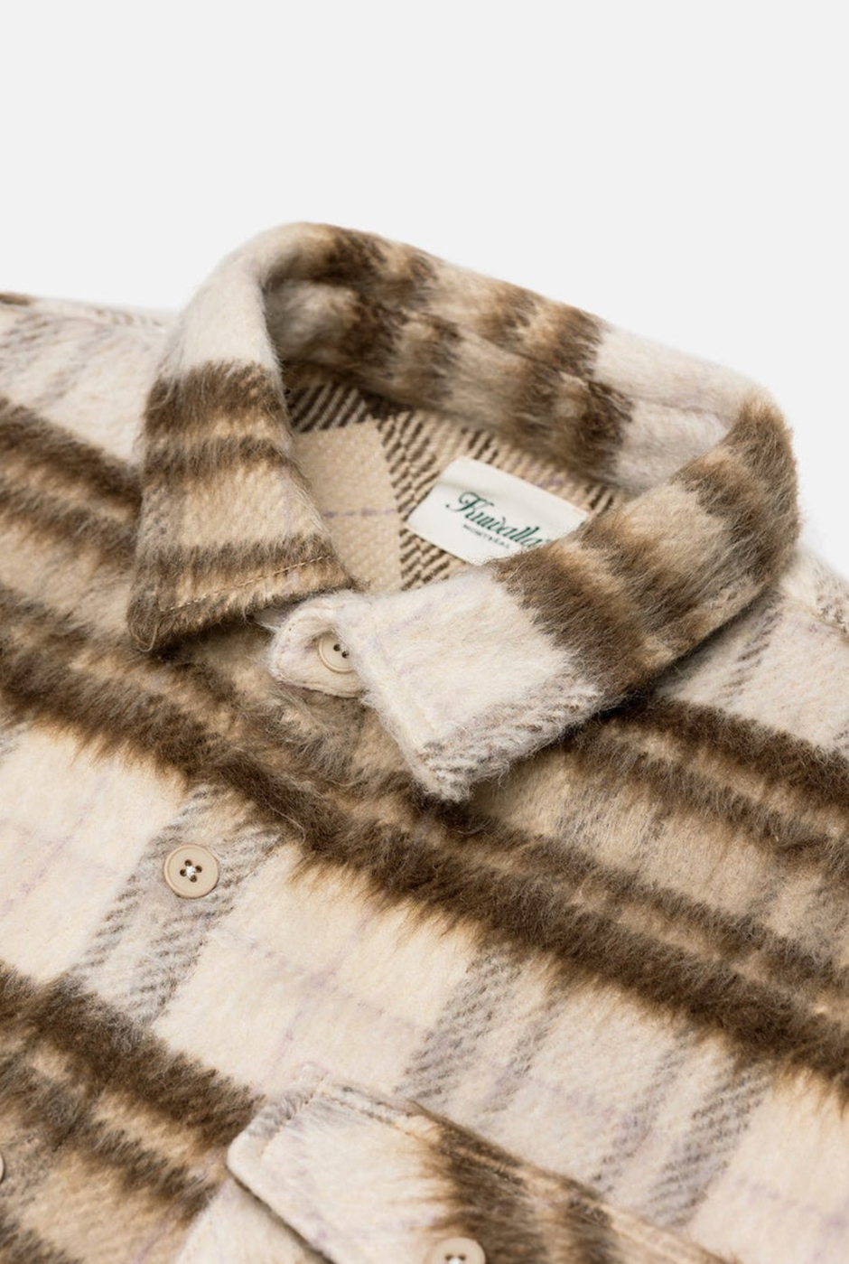 KUWALLA TEE MOHAIR OVERSHIRT - BEIGE