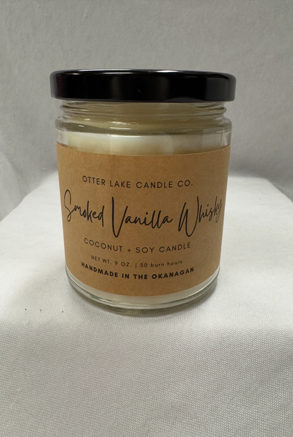 OTTER LAKE SMOKED VANILLA WHISKEY 9 OZ CANDLE