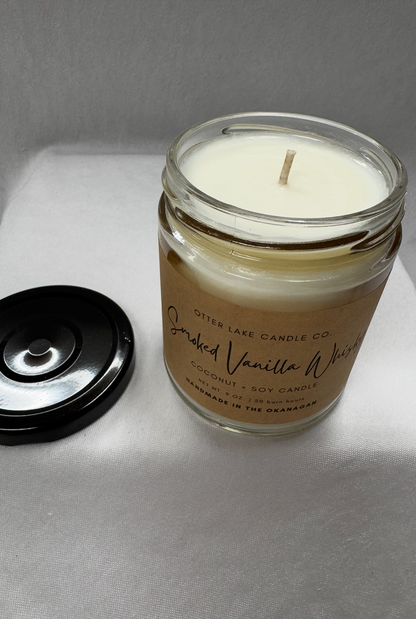 OTTER LAKE SMOKED VANILLA WHISKEY 9 OZ CANDLE