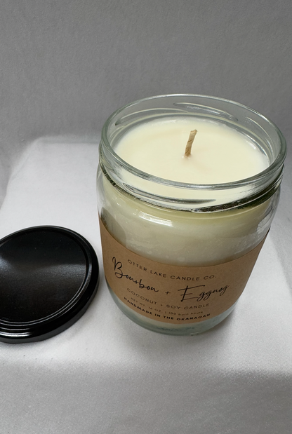 OTTER LAKE BOURBON & EGGNOG 16 OZ CANDLE