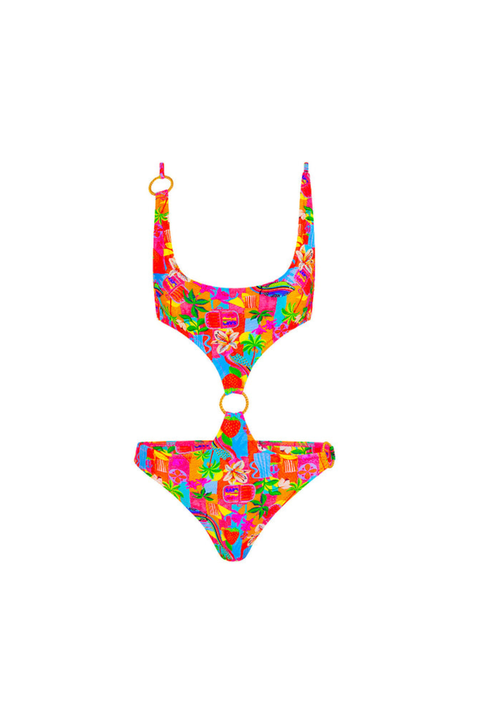 Kulani Kinis Retro Ring Cheeky One Piece - Havana Haven