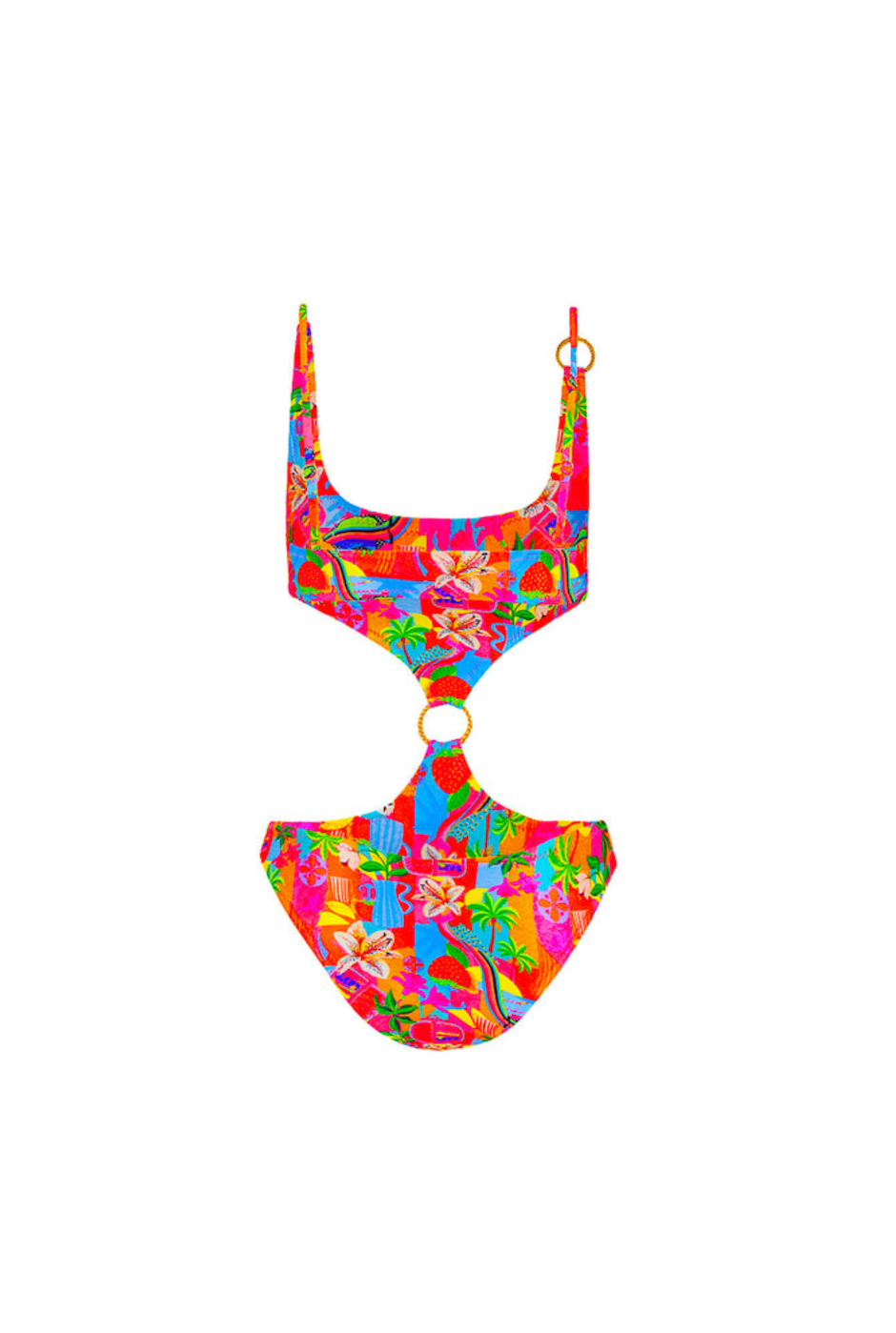Kulani Kinis Retro Ring Cheeky One Piece - Havana Haven