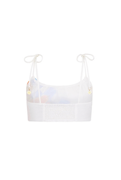 Kulani Kinis Gathered Tie Strap Crop - Suncatcher