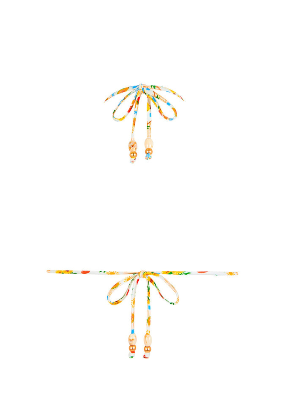 Kulani Kinis Classic Tie Halter Bikini Top - Suncatcher, back product view