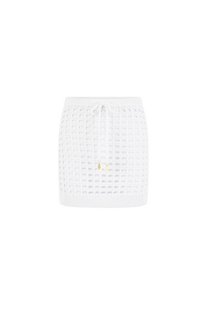 Kulani Kinis Crochet Mini Skirt - Ivory