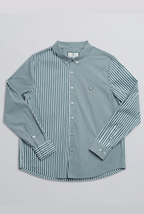CHAMPLAIN STRIPE DRESS SHIRT - GREEN