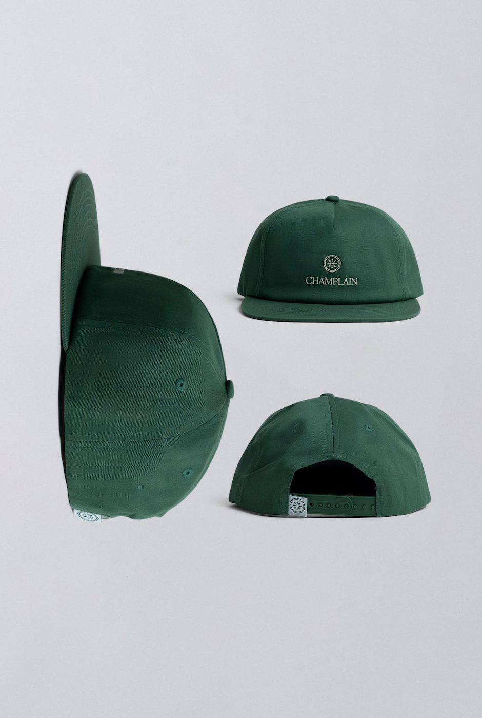 CHAMPLAIN GREEN ON GREEN CHAMPLAIN HAT - ONE SIZE