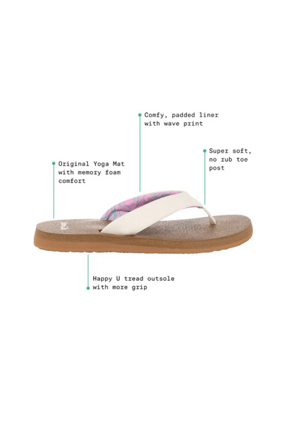 Sanuk Yoga Mat Ii Sandals - Aqua Green