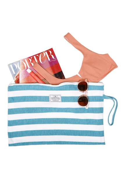 Tofino Towel THE MIRA Large | Wet-Dry Bag - Aqua