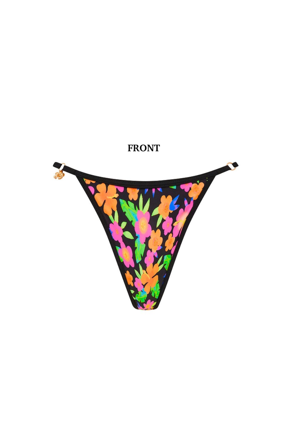 Kulani Kinis Charm Adjustable Cheeky Bikini Bottom - Midnight Glow