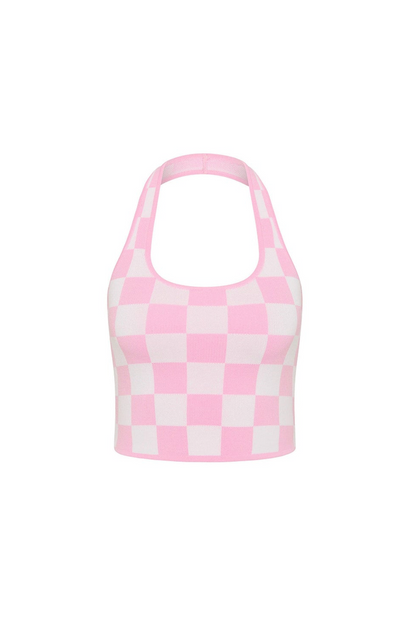 Kulani Kinis Knit Halter Tank Top - Love Match