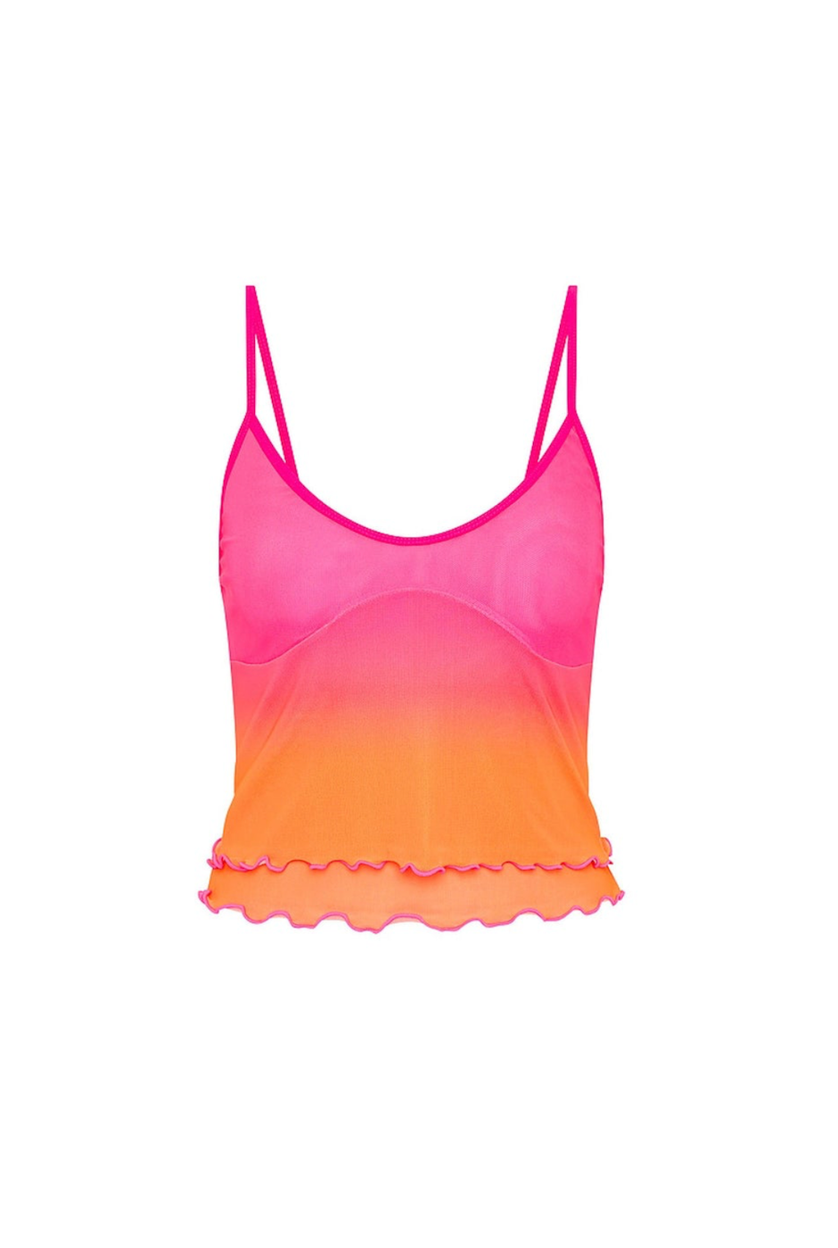 Kulani Kinis Layered Mesh Cami - Tropical Heatwave