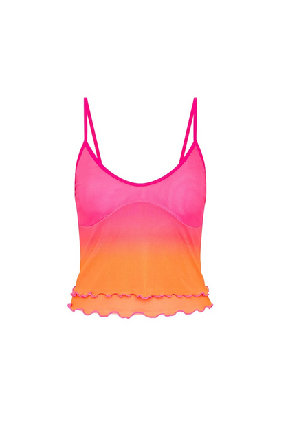 Kulani Kinis Layered Mesh Cami - Tropical Heatwave