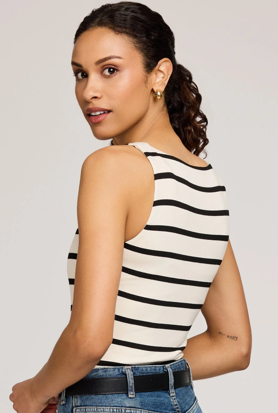 Gentle Fawn Cyrus Tank Top - Cream Stripe