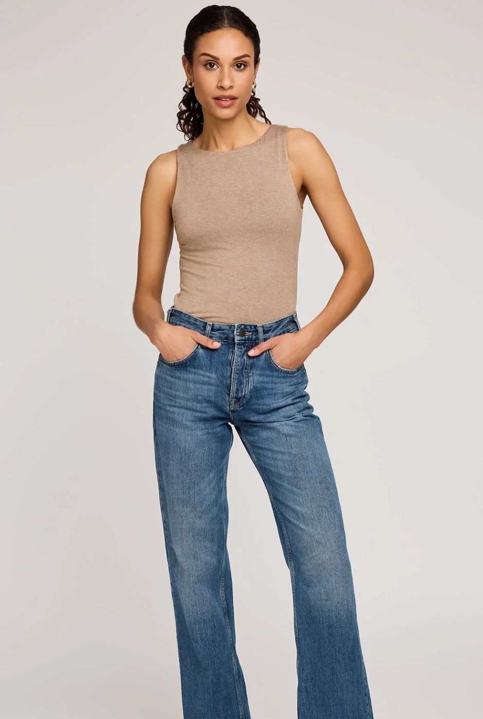 Gentle Fawn Cyrus Tank Top - Heather Khaki