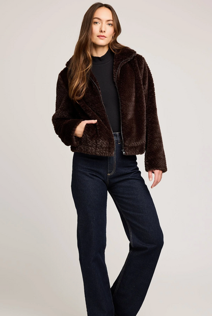 Gentle Fawn Calista Faux Fur Jacket - Java