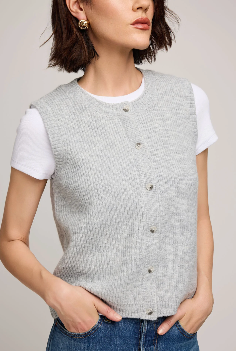 Gentle Fawn Winnie KNit Tank Top - Heather Ash