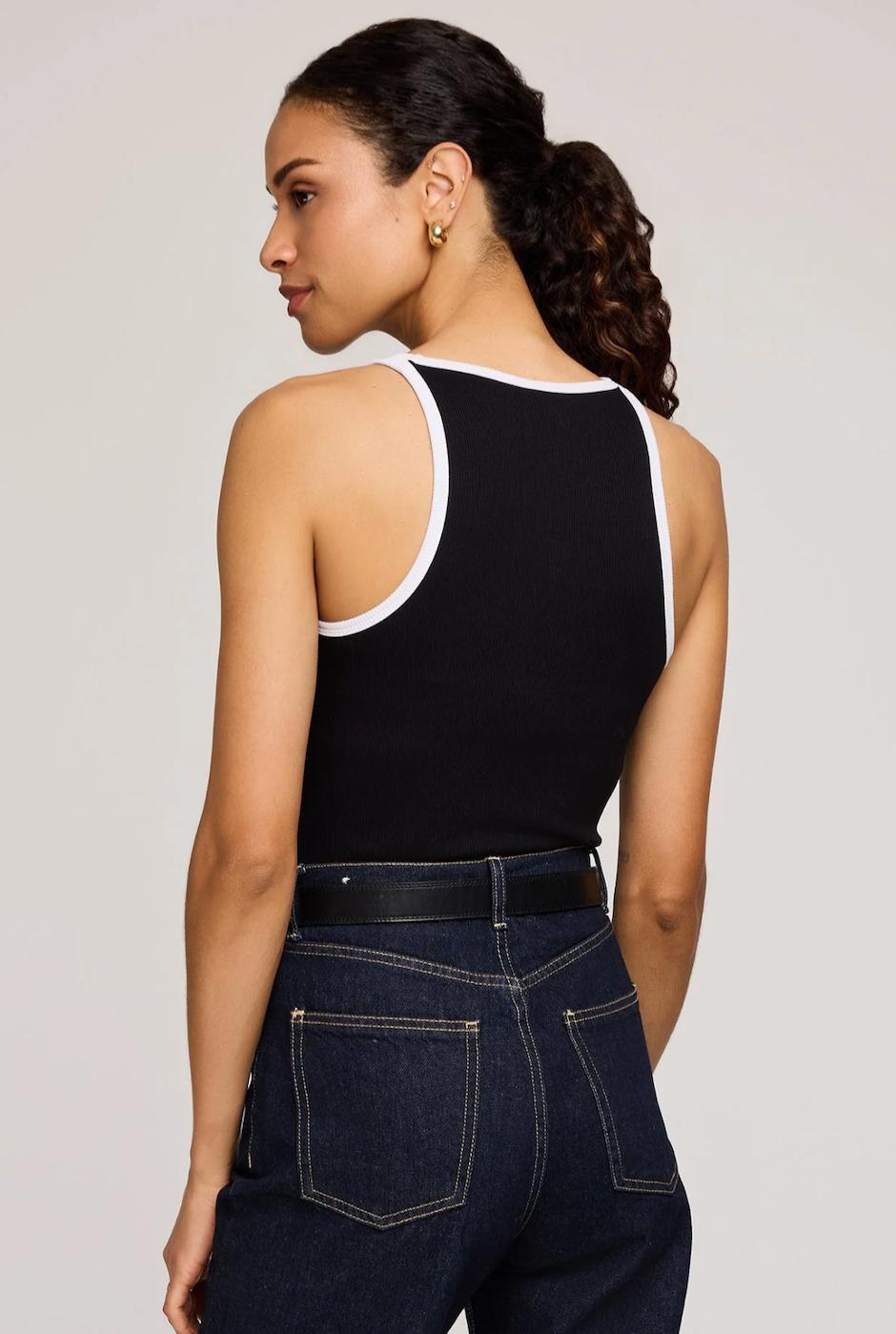 Gentle Fawn Ronan Ringer Tank - Black