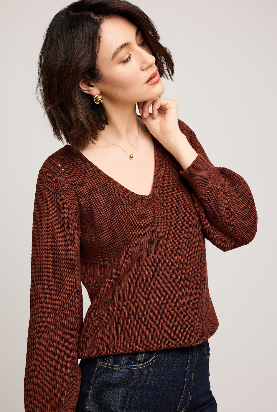 Gentle Fawn Hailey Sweater - Mahogany