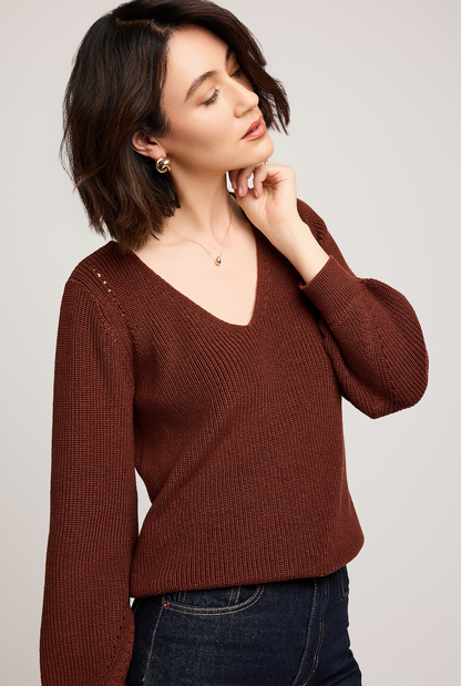 Gentle Fawn Hailey Sweater - Mahogany