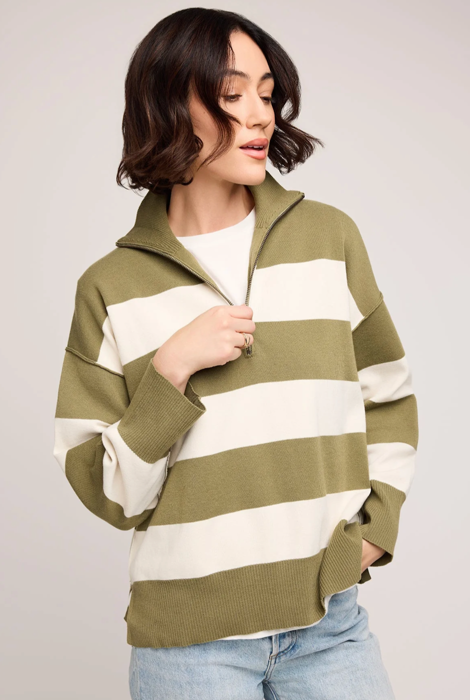 Gentle Fawn Idris Striped Sweater - Ivy Stripe