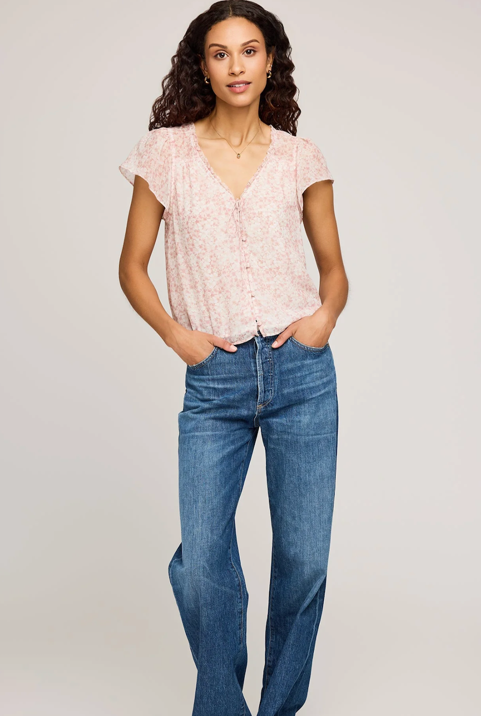 Gentle Fawn Carlotta Top - Pink Floral