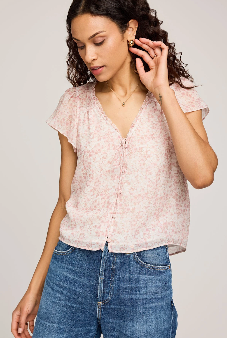 Gentle Fawn Carlotta Top - Pink Floral