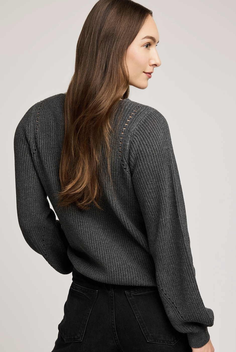 Gentle Fawn Hailey Sweater - Heather Charcoal