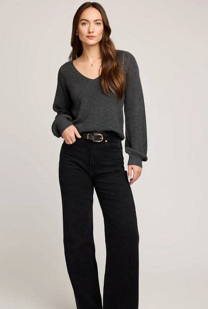 Gentle Fawn Hailey Sweater - Heather Charcoal